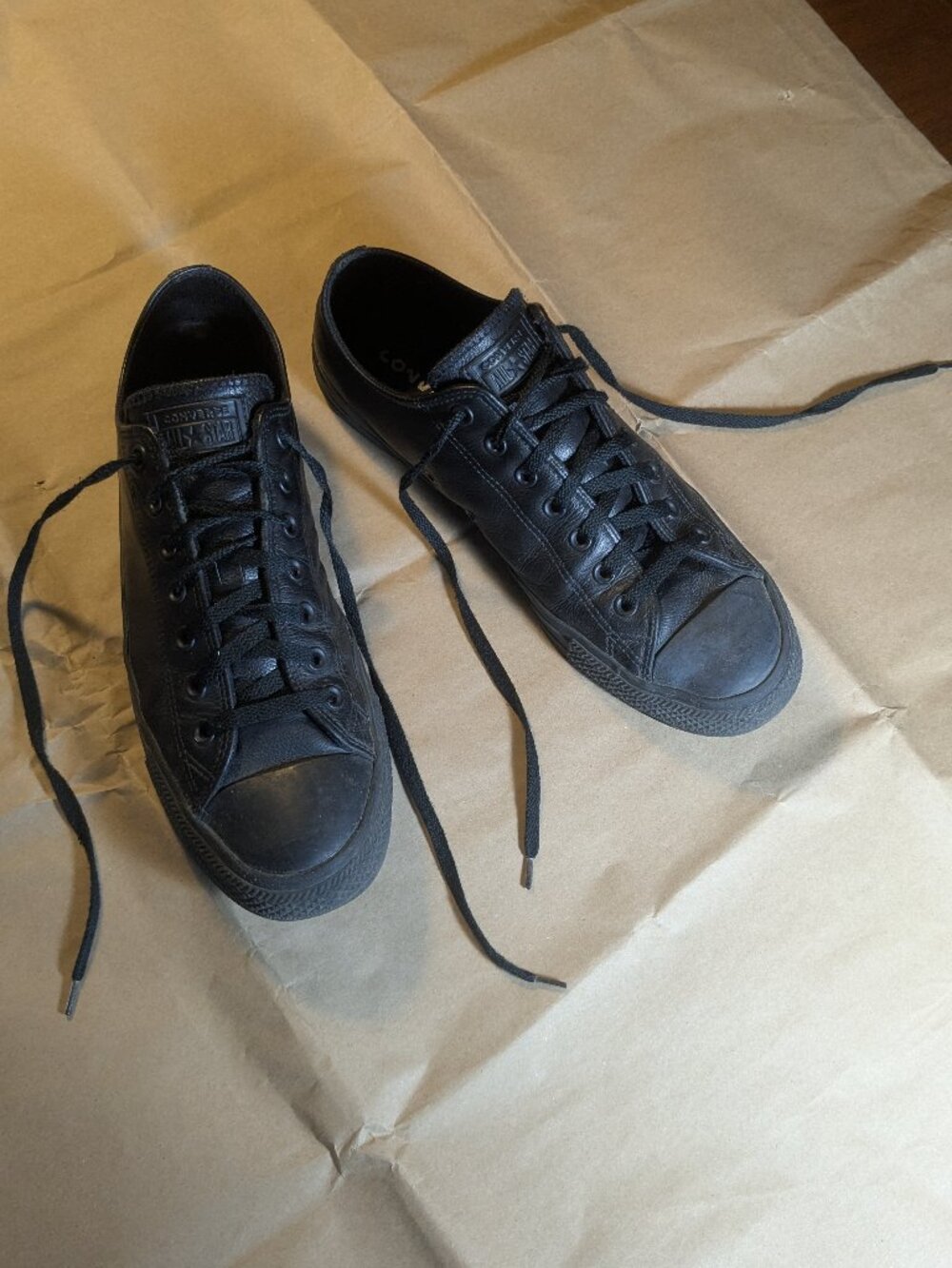 Converse Chuck Taylor All Star Low Black Mono Men's 11.5 Leather